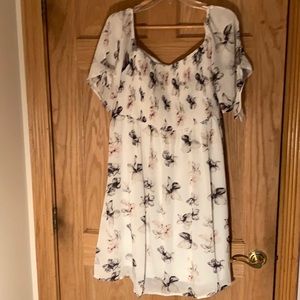 Torrid off the shoulder skater dress